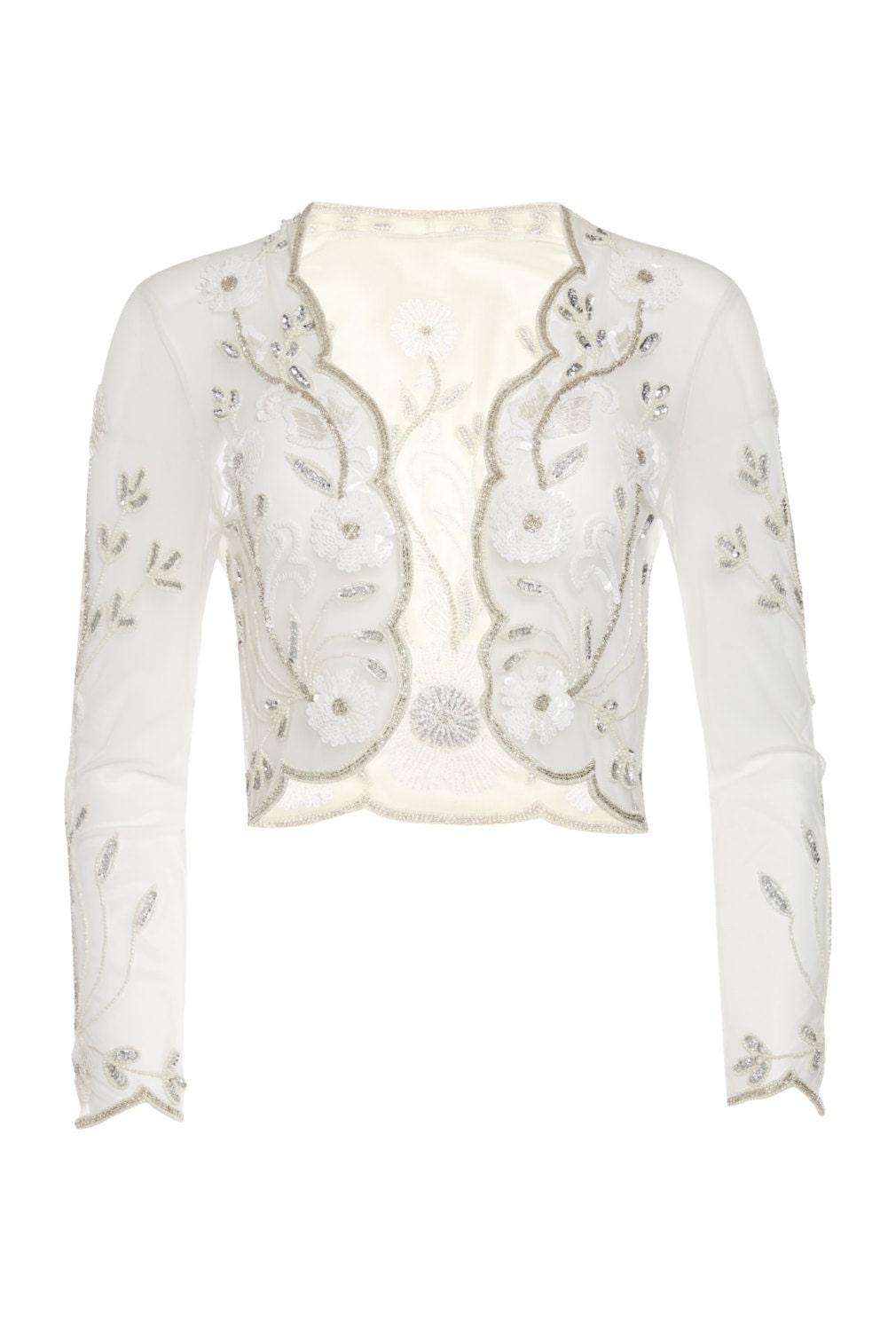 off white bolero jacket