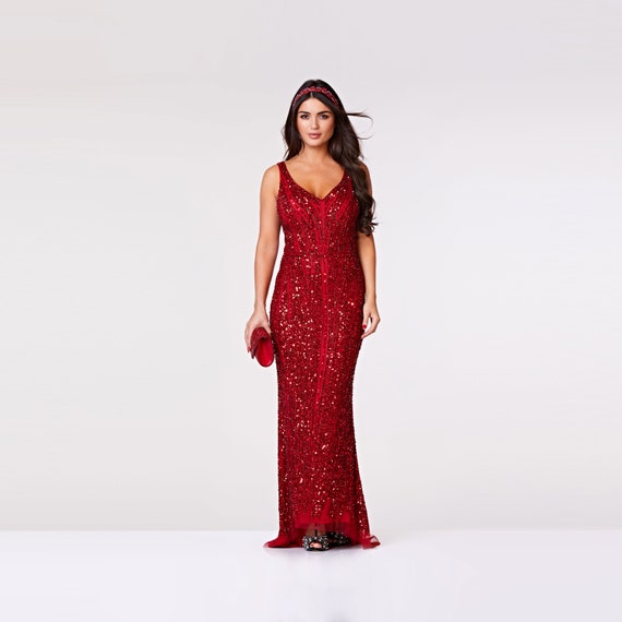 20s red dress