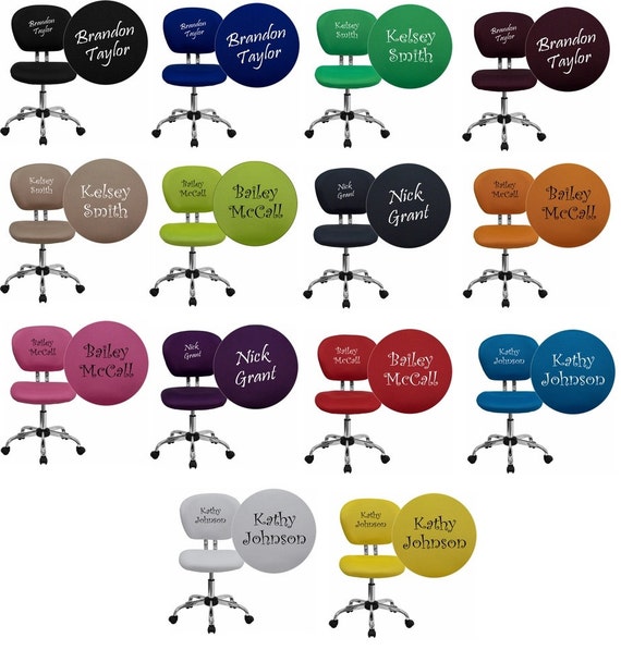 Personalized Office Desk Chair Embroidered 14
