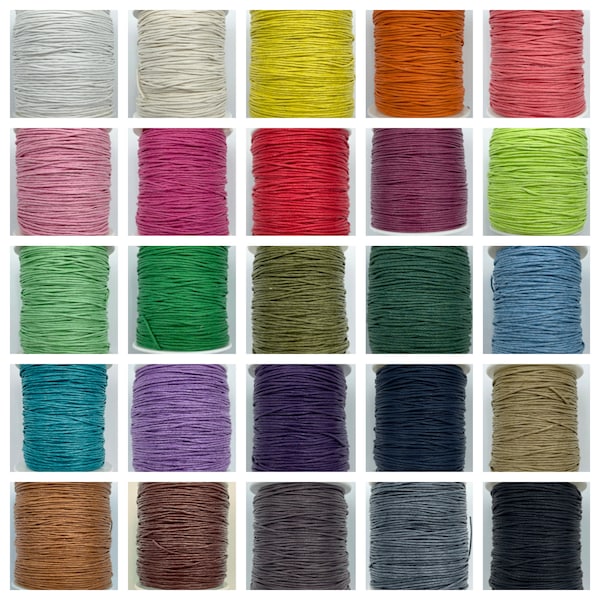 1mm Wax Cotton Cord Etsy