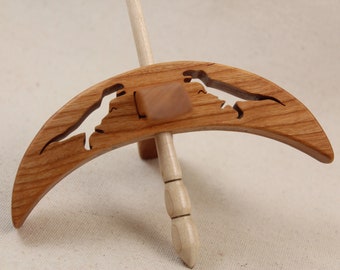 Cut-out T-rex Turkish Drop Spindle