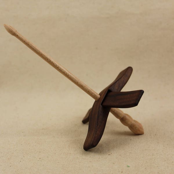 5/8" Walnut Mini Glider Turkish Drop Spindle