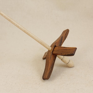Bocote Mini Glider Turkish Drop Spindle