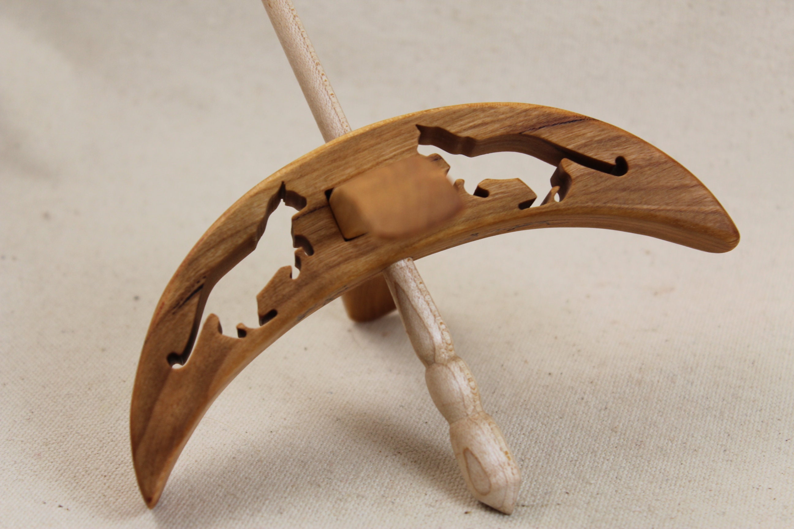 Cut-out Cat Turkish Drop Spindle