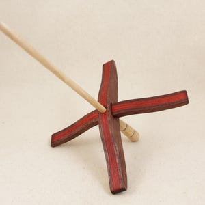 Purpleheart & Redheart Turkish Spindle: Maple Shaft