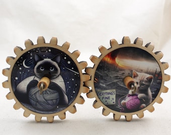 Inlay sublimated gear spindles