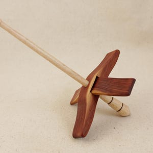 5/8&quot; Aromatic cedar Mini Glider Turkish Drop Spindle