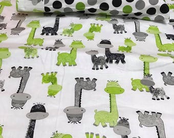 Giraffe and Dots Toddler Blanket and Pillowcase Set, Daycare Blanket and Pillowcase, Nap Set, Sleepover Set, Throw Blanket and Pillowcase