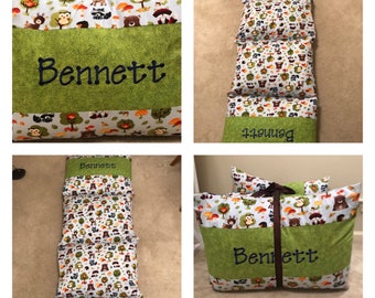 Animals Napmat, Woodland Animals, Forest Animals Sleep Mat, Personalized Napmat, Camping Mat, School Napmat