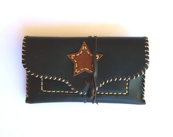 LEATHER TOBACCO POUCH / Leather pouch star