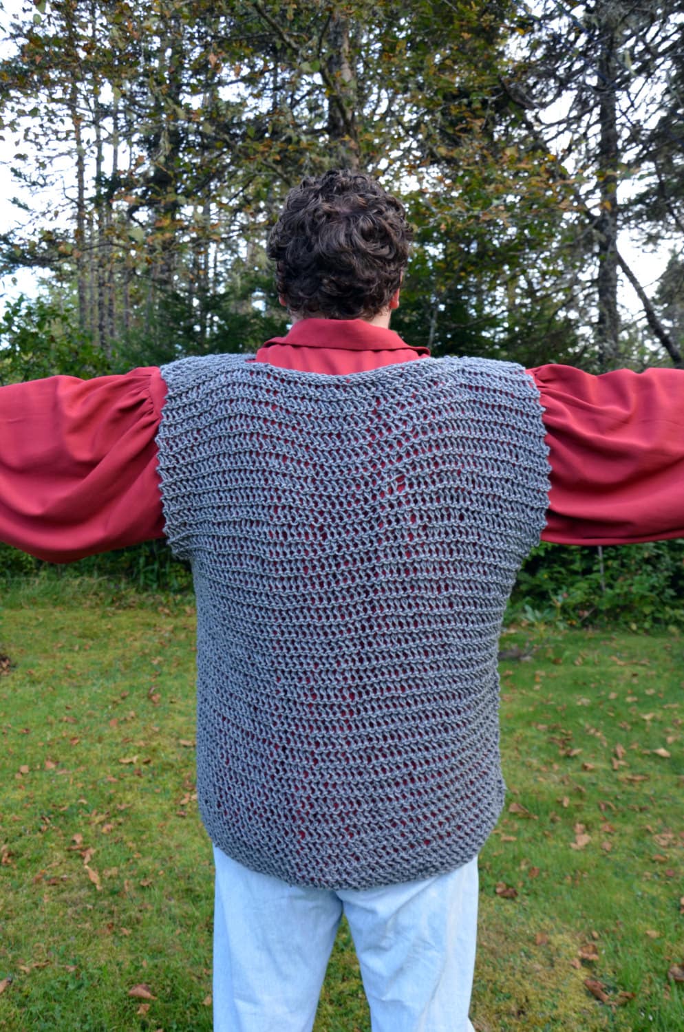 Faux chain mail hauberk a knitted maille shirt for your Etsy