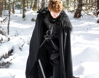 Watching for Winter Cloak, suitable for Game of Thrones cosplay, SCA and larp, Viking, Medieval and Renaissance characters