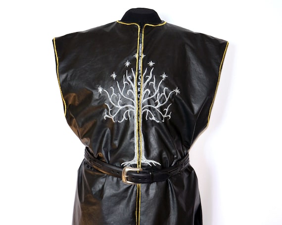 Silber Baum Wappenrock Eine Kunstleder Kostum Mantel Fur Etsy