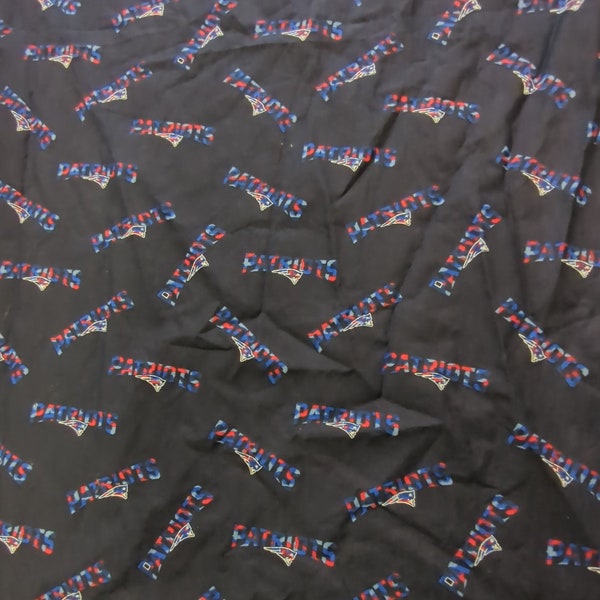 New England Patriots fabric/ Material  100% cotton  : 35" by 46"