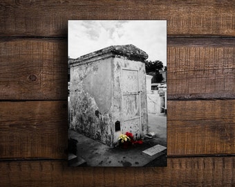 Tomb of Marie Laveau New Orleans 1998 Black and White Photograph by J-man art
