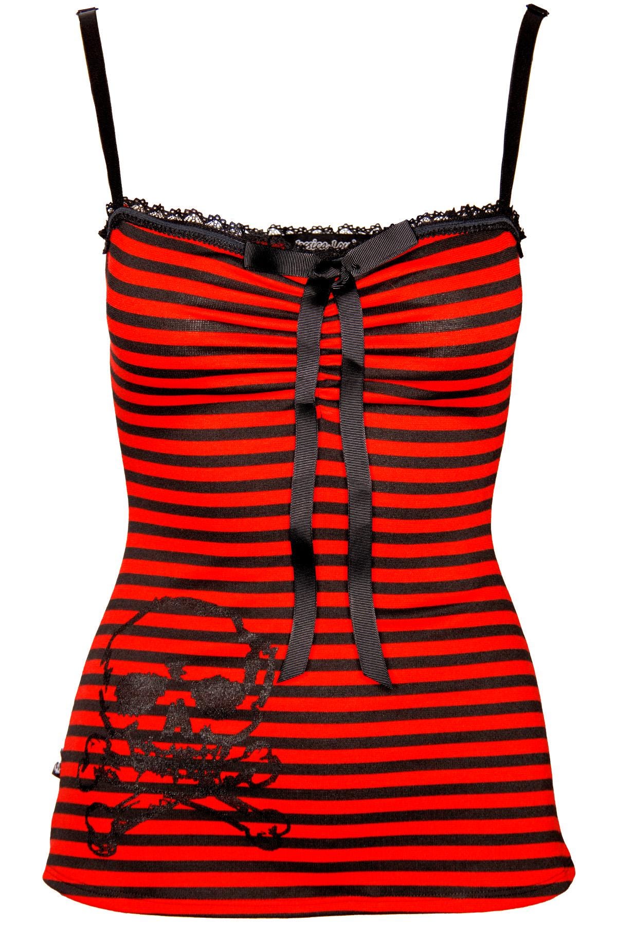 Avril Tank Classic Original Red and Black Stripe - Etsy