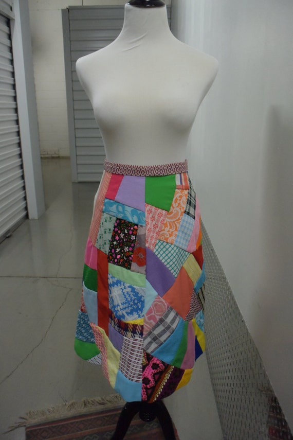 Vintage 60s Patchwork Skirt