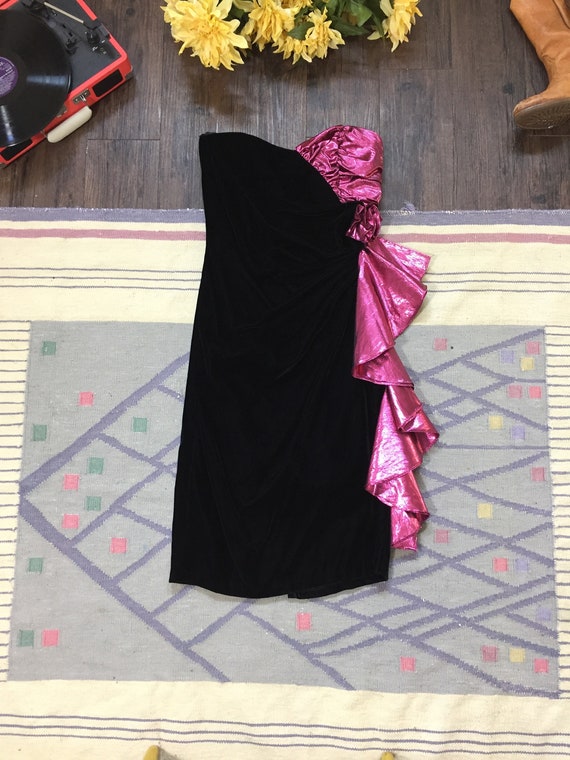 Vintage 80s Dress | 1980s Gunnesax Jessica Mcclint