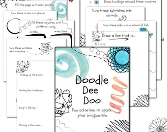 Libro de actividades de dibujo para niños: Ideas creativas para dibujar (descarga digital)