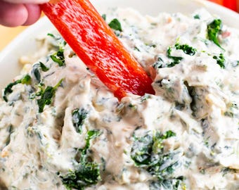 RECETA FÁCIL - Dip de espinacas Knorr clásico - Descarga instantánea - Receta en PDF