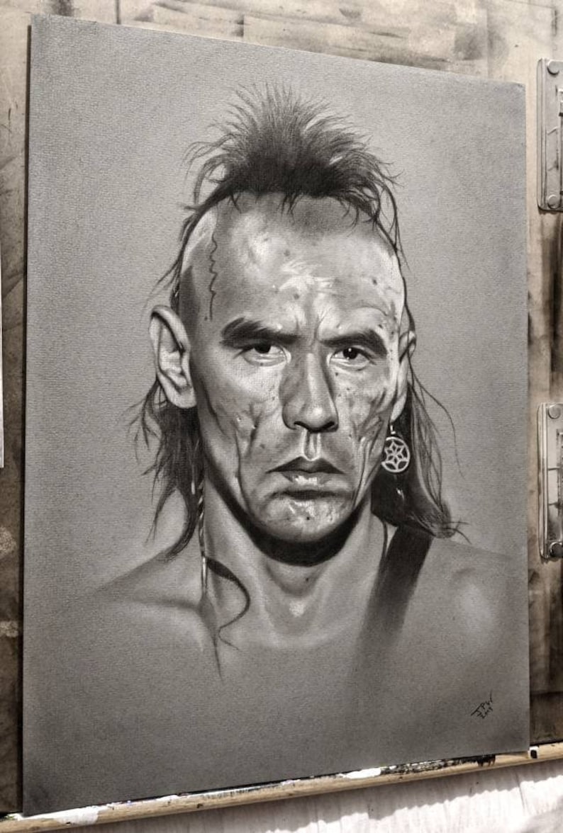 Wes Studi Drawing Wes Studi Artwork Last of the Mohicans | Etsy