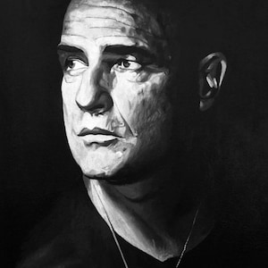 Marlon Brando Gemälde - Marlon Brando Kunstwerk - Marlon Brando Portrait - Colonel Kurtz Gemälde - Apocalypse Now - OriginalGemälde