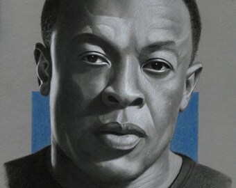 Dr Dre Drawing - Dr Dre Portrait - Original Drawing - Dr Dre Artwork - Rap Legend - Pencil Art - Pencil Portrait - Rap Music - NWA - 90s Rap