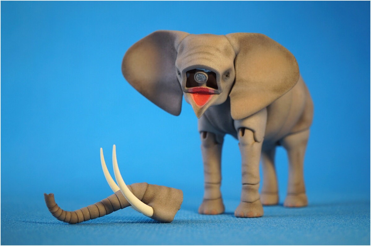 African elephant. Height 9.5 cm in the back Etsy