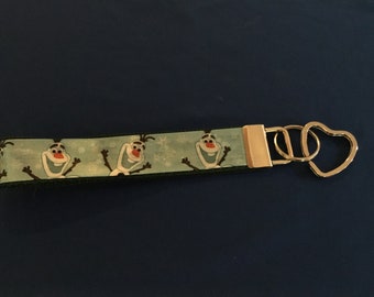 Olaf Key Fob with Heart key ring