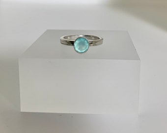 Sterling silver and Chalcedony ring