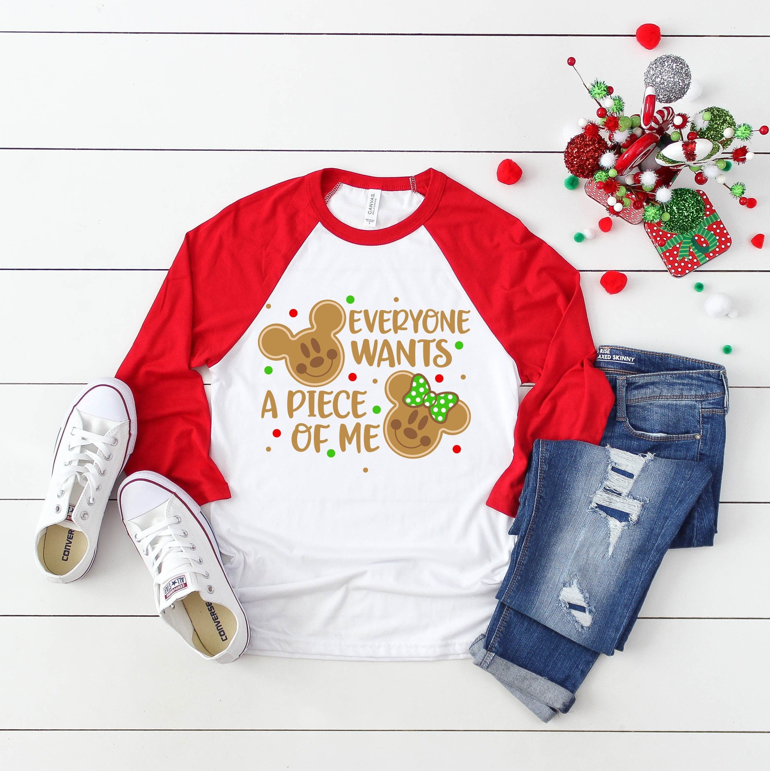 Mickey and Minnie Gingerbread Shirt 
