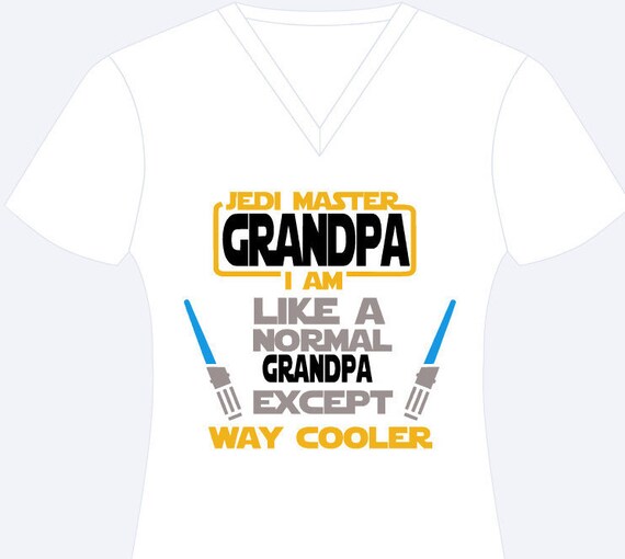 Star wars grandpa shirt Clearance
