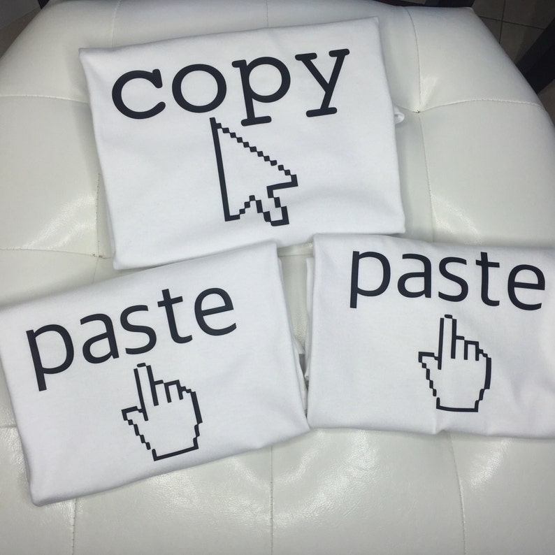 Copy/Paste Shirt Copy Shirt Paste Shirt Personalized Shirt Etsy.de