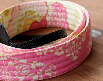 Womens floral camera strap, amy butler camera strap, cotton reversible strap, dslr strap, canon camera strap, gift for her, photography