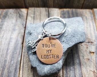 You're My Lobster Key Chain --- Lobster Charm Included --- Friends