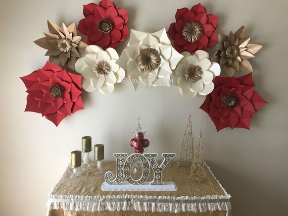 SALE Paper Flower Backdropgiant Paper Flowerswedding Etsy
