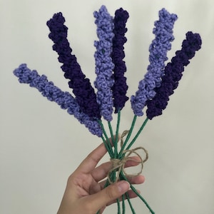 Crochet Lavender Sprig or Bunch