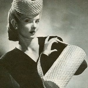 CROCHET PATTERN Vintage High Jinks High Bumper and Barrell Handbag Set Instant Download PDF 01-0035-17