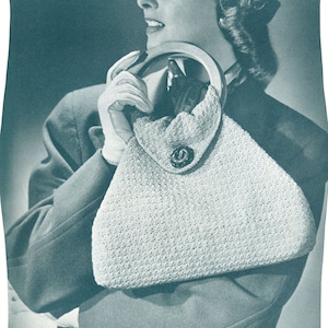 CROCHET PATTERN Vintage Purse Bag Handbag Instant Download PDF 07-0020-04