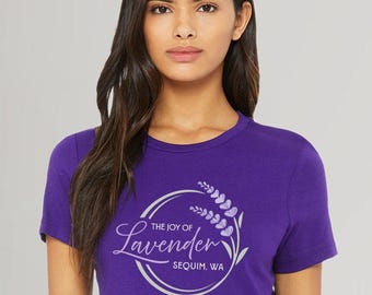 Joy of Lavender Tee |  Ladies Sequim Festival Shirt