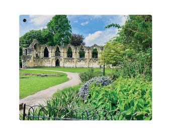 English Cathedral Ruin Acrylic Art Panels Homeware
