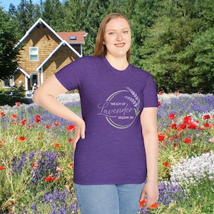 Blooming with Style: Lavender T-Shirt for a Floral Statement Look, Sustainable t-shirt,