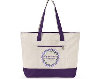 Lavender Dreams Tote Bag  |  Sequim Washington Floral