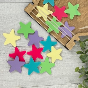 Reward Jar Tokens, Extra Tokens, Stars, Sherbet Colors