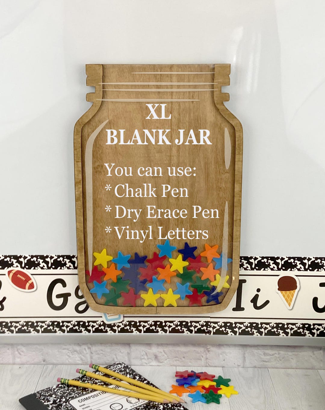 XL Blank Reward Star Jar, Classroom Fun, Class Incentive, Rewards Jar ...