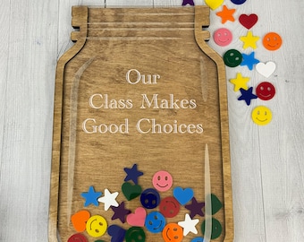 XL Star Jar, Classroom Fun, Classroom Countdown, School and Learning, Class Incentive, XL Rewards Jar. Reward system