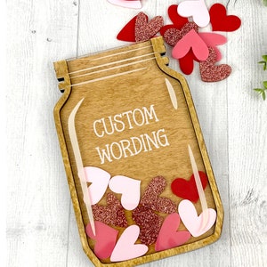 Personalized Reward Jar, Heart Tokens, Reward System, Home and Classroom Incentive, Chore, School and Learning, Reward Tokens,