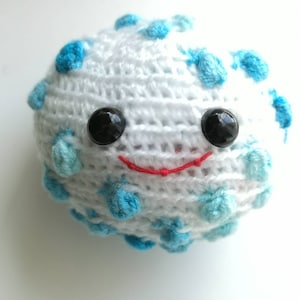 White blood cell plushy,science,gift for scientists,science crochet, Amigurumi, hematology,red blood cells, Crochet