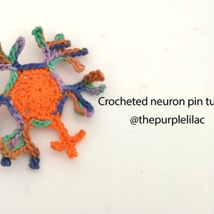 Neuron pin crochet pattern