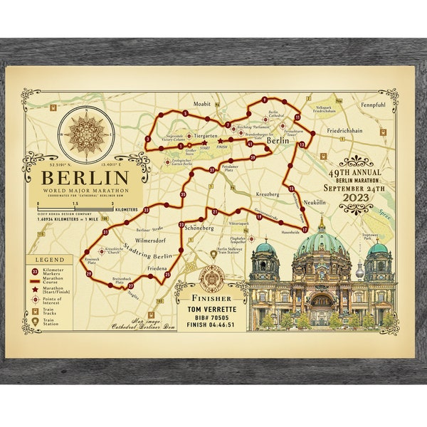 Personalized Berlin Marathon Map